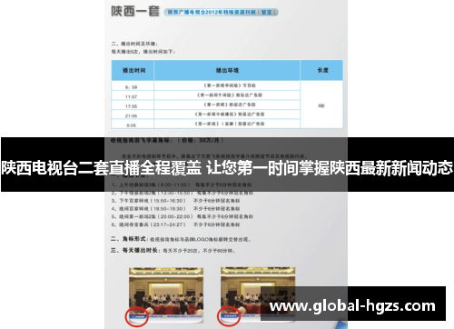 陕西电视台二套直播全程覆盖 让您第一时间掌握陕西最新新闻动态